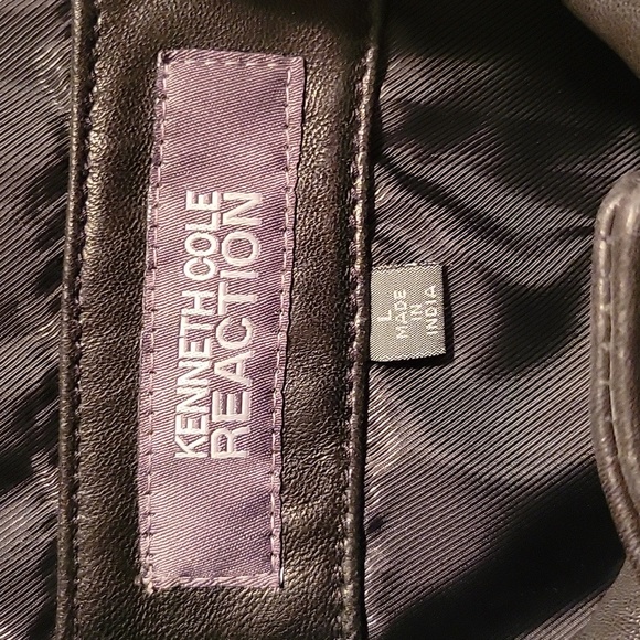Kenneth Cole Reaction Men's L 100% Leather Jacket! - Picture 2 of 6